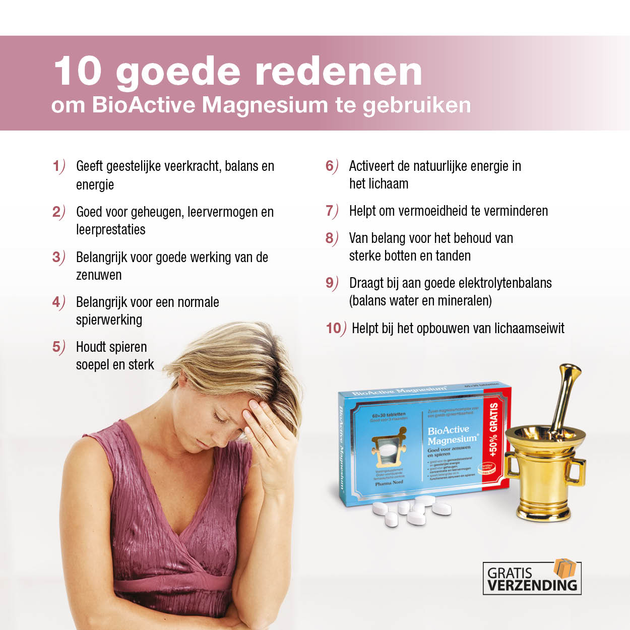10 goede redenenen om BioActive Magnesium te gebruiken